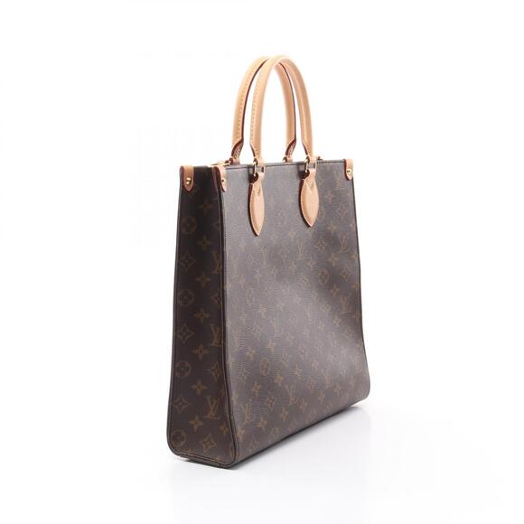 Louis Vuitton Sac Plat Tote Bag Canvas Leather Monogram Brown - Picture 2 of 8